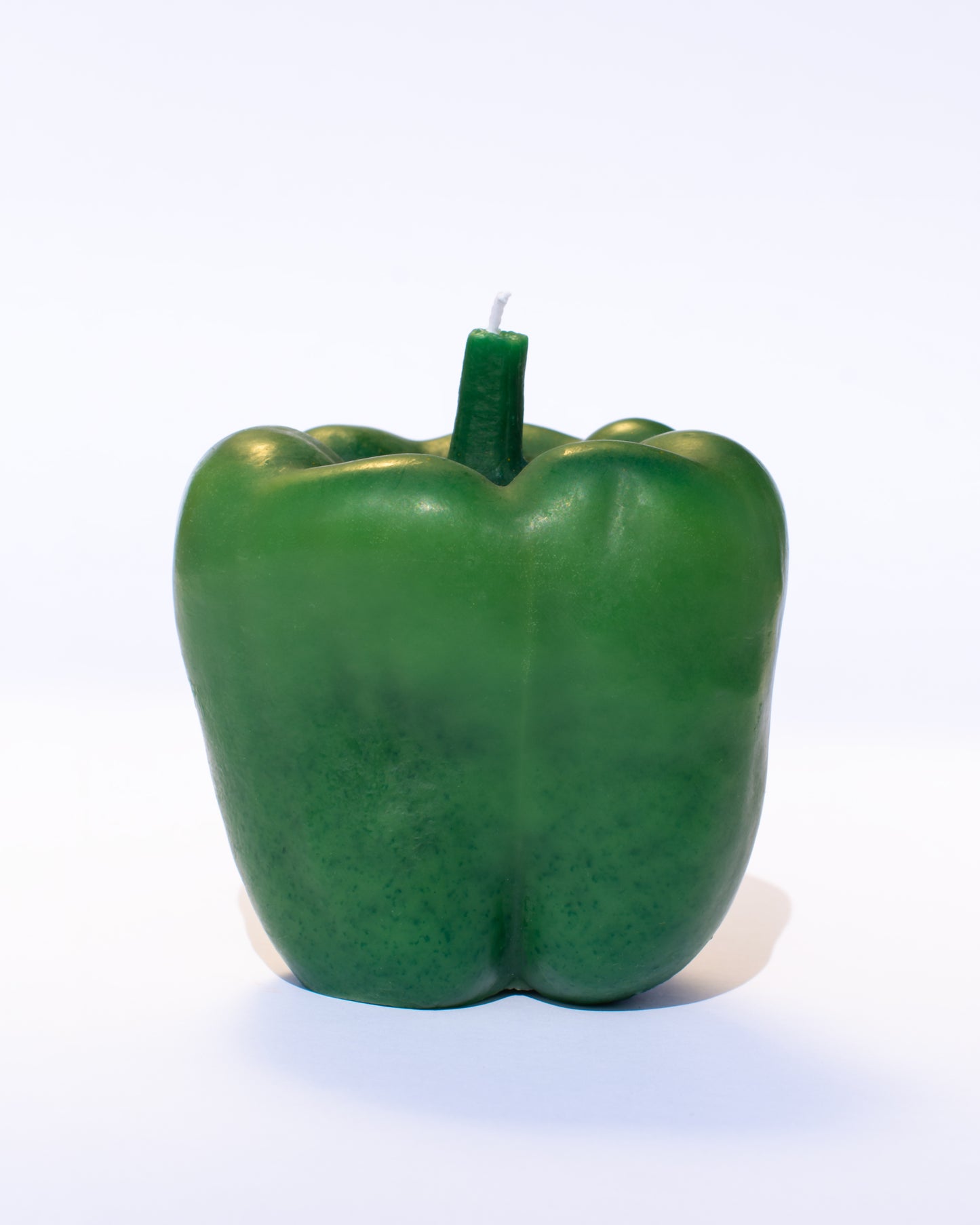 Bell pepper candle made from natural beeswax