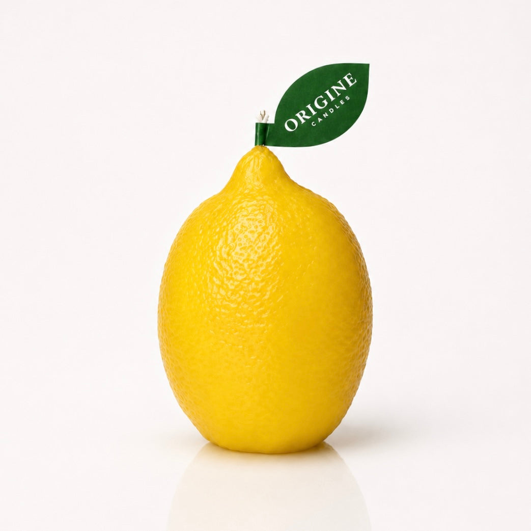 Standing Lemon Candle