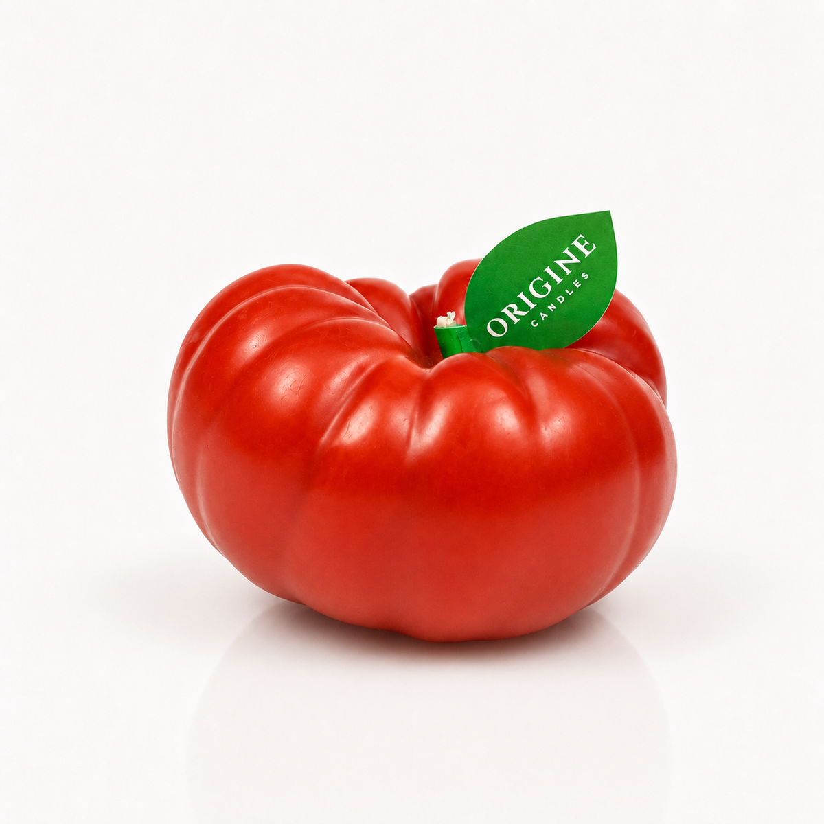 Small Tomato Candle RED