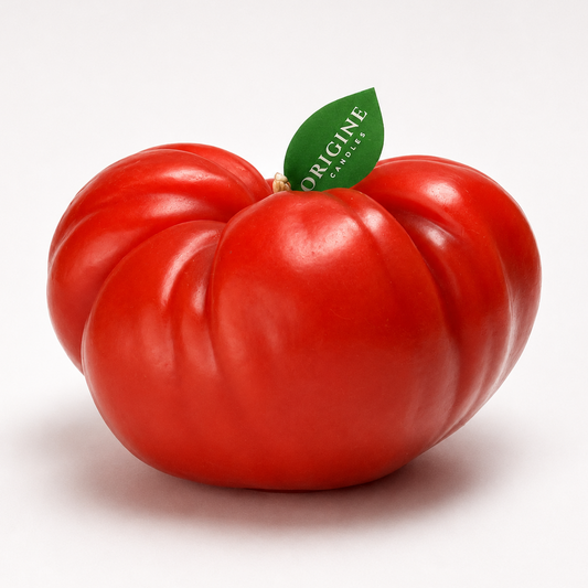 Big Heirloom Tomato Candle RED