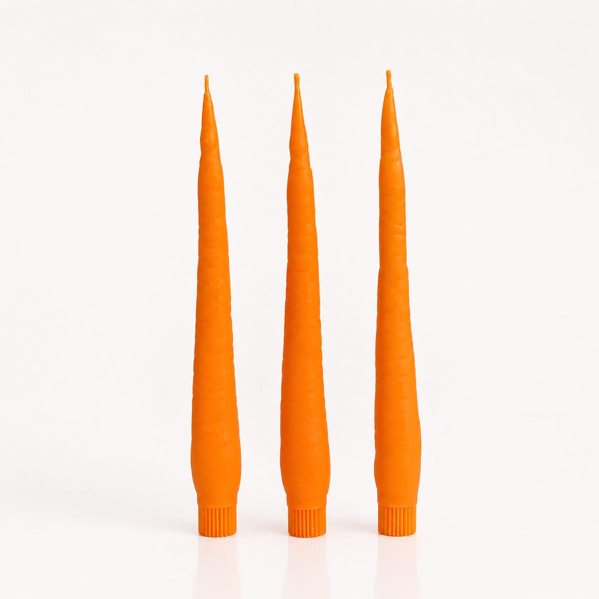 Carrot Beeswax Candles x 3