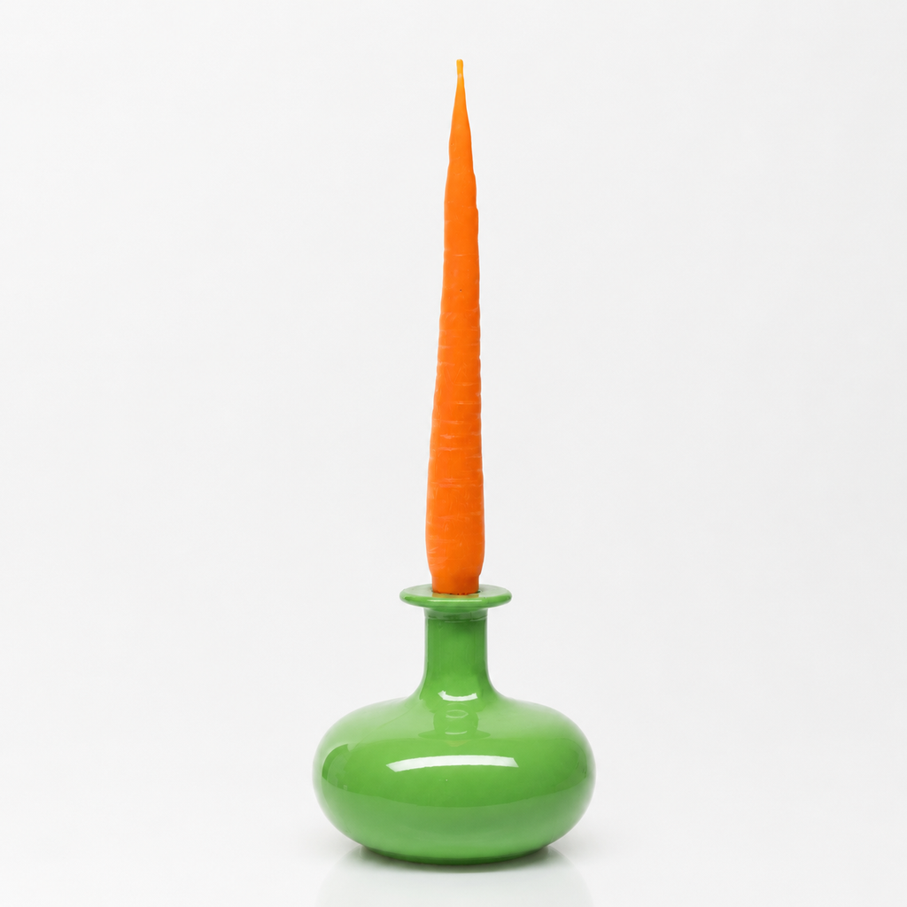Carrot Beeswax Candles x 2