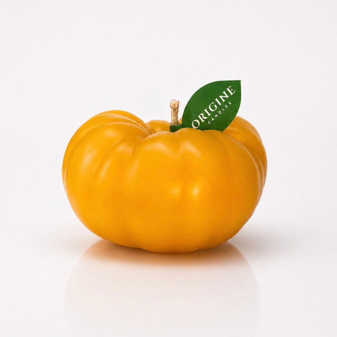 Small Heirloom Tomato Candle YELLOW