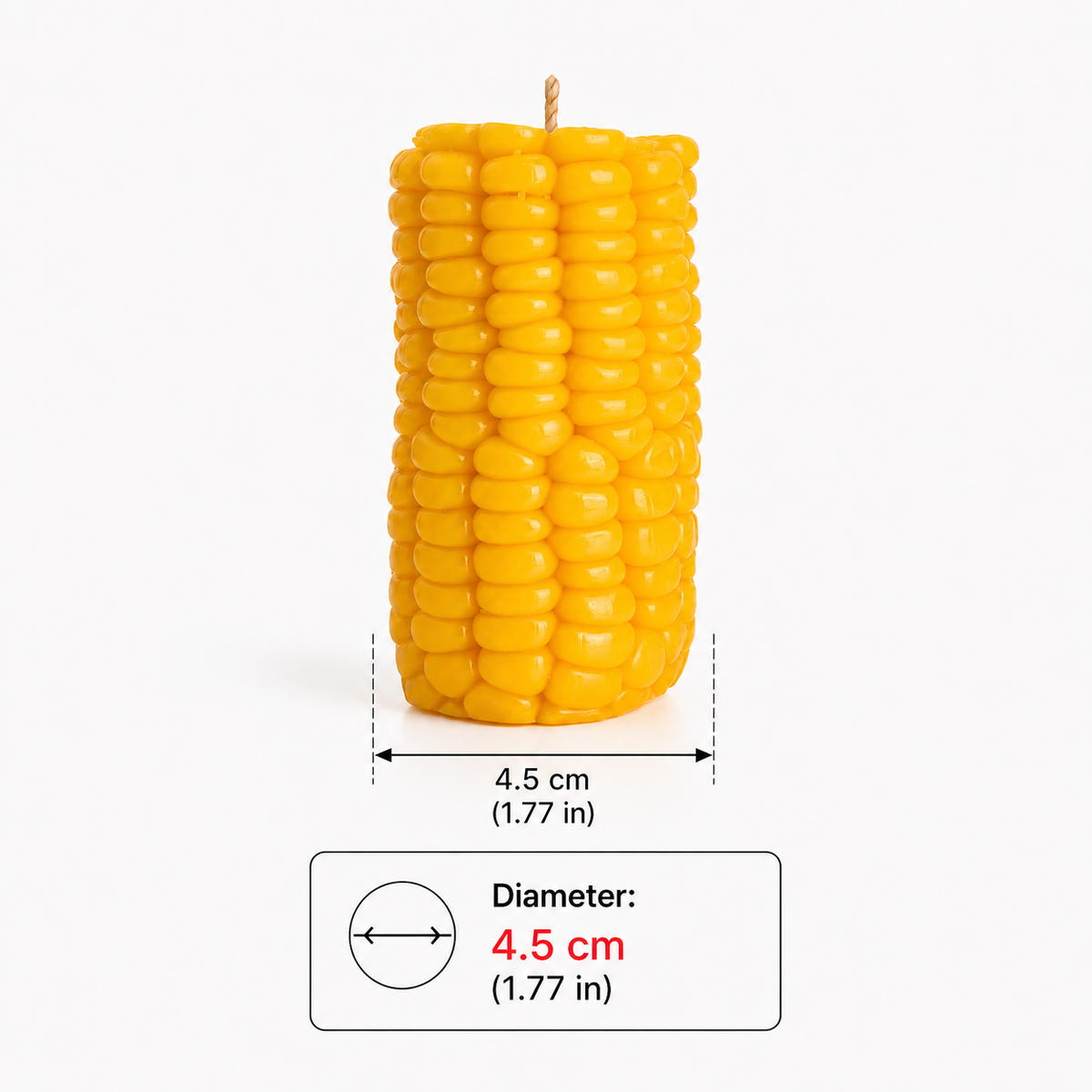 Beeswax Corn Candle