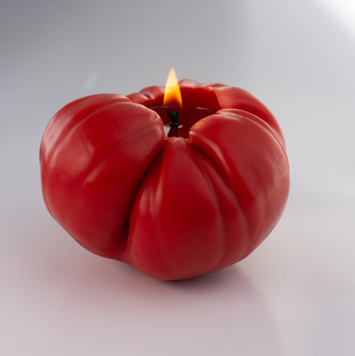 Big Heirloom Tomato Candle RED