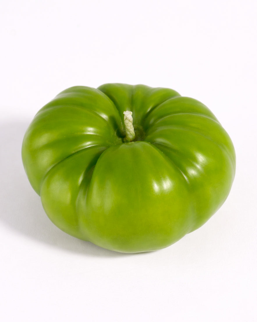 Big Heirloom Tomato Candle GREEN