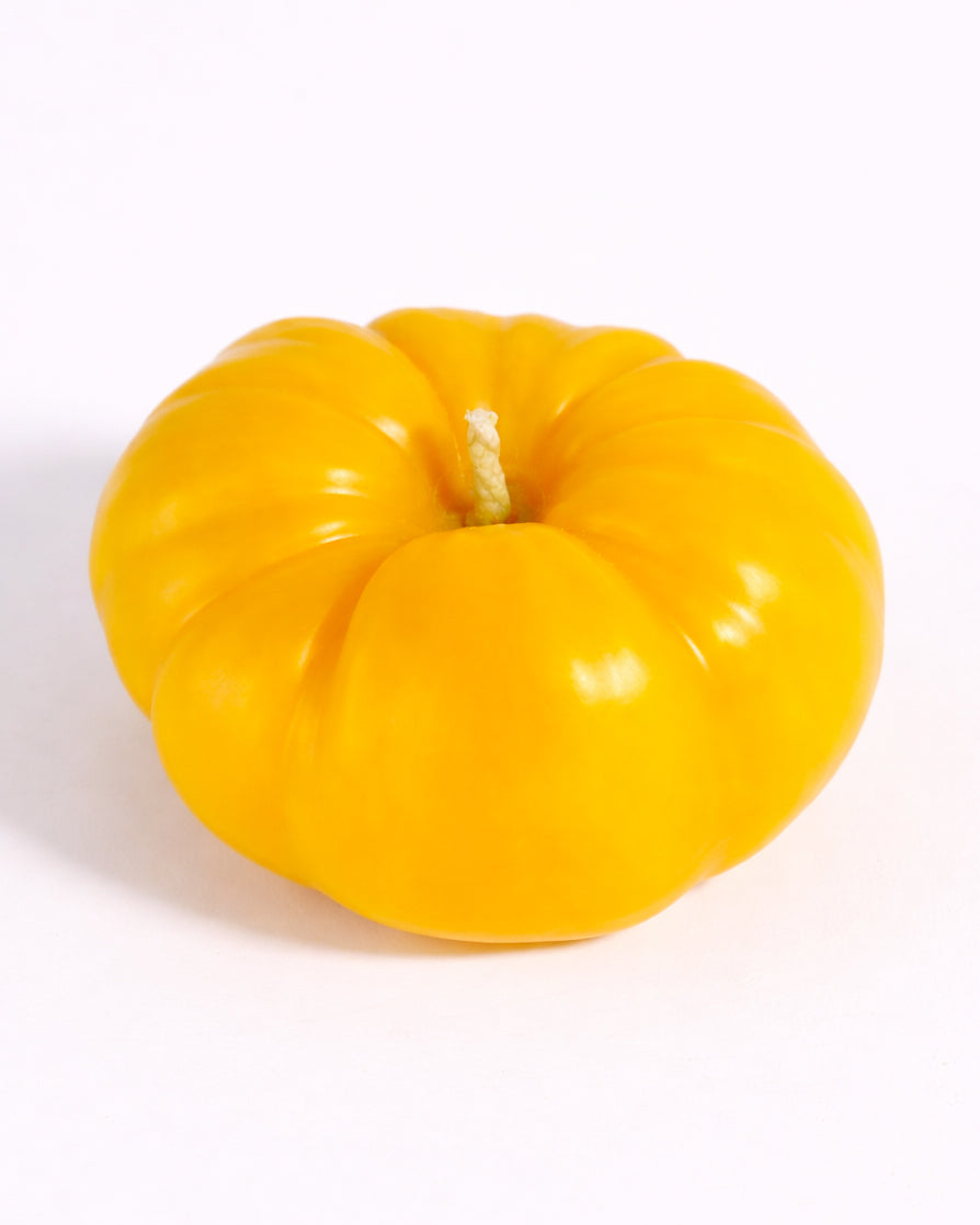 Big Heirloom Tomato Candle YELLOW