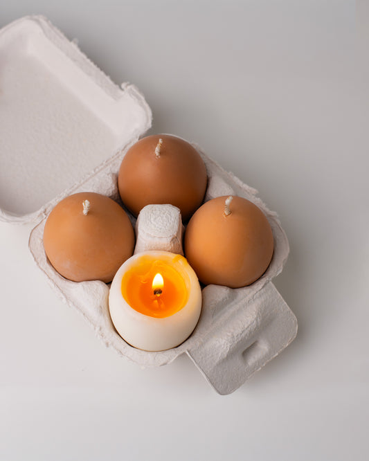 Egg Box Candle Set  –  Pack of 4